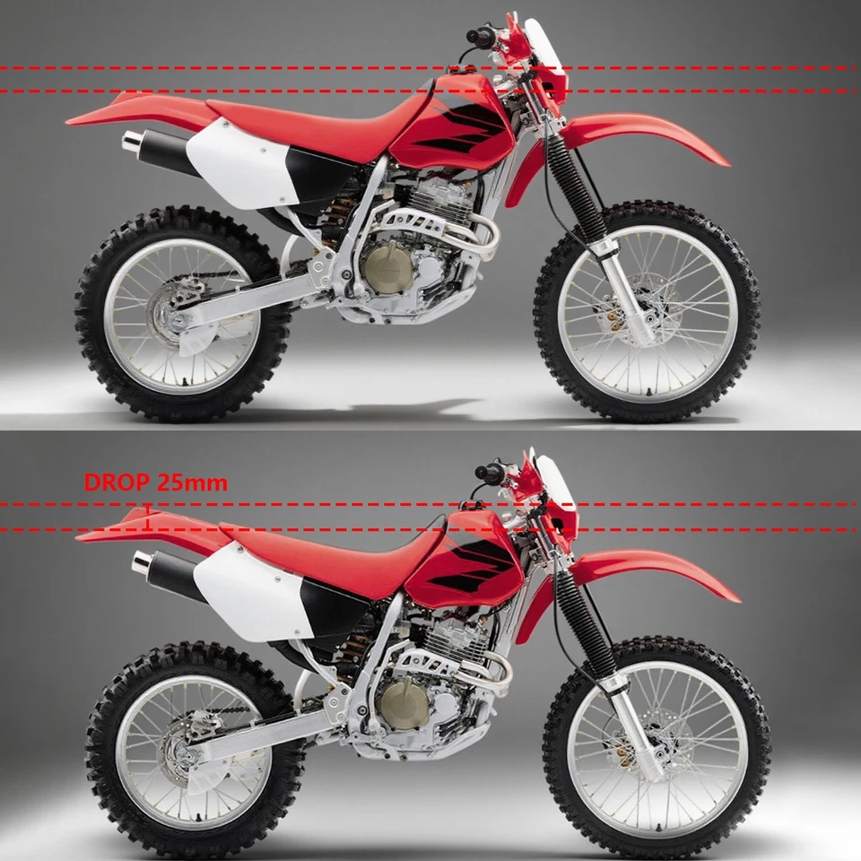 Suspensión trasera CNC eslabón de descenso para HONDA XR250R -38mm XR400R -25mm 1996-2004 Foto 3 de 4