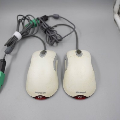 Lot of 2 Microsoft IntelliMouse Optical Mouse USB & PS2 Compatible XB00472