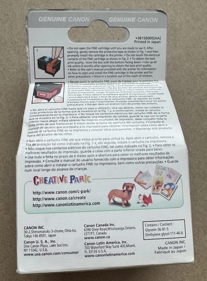 Cartucho de tinta negra Canon original PG-40 rendimiento estándar nuevo sellado Foto 3 de 4