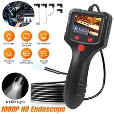 1080P LED Handheld HD Industrial Endoscope Borescope 8mm Inspection Snake Camera
