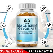 Magnesium Glycinate 500mg  With Zinc,D3 Improved Sleep, Stress , Anxiety Relief