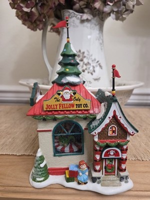 Department 56 North Pole The Jolly Fellow Toy Co #4035571 with Box & Light 