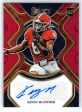 Kenny McIntosh 2023 Select Draft Picks Red Prizm Rookie Auto! Seahawks