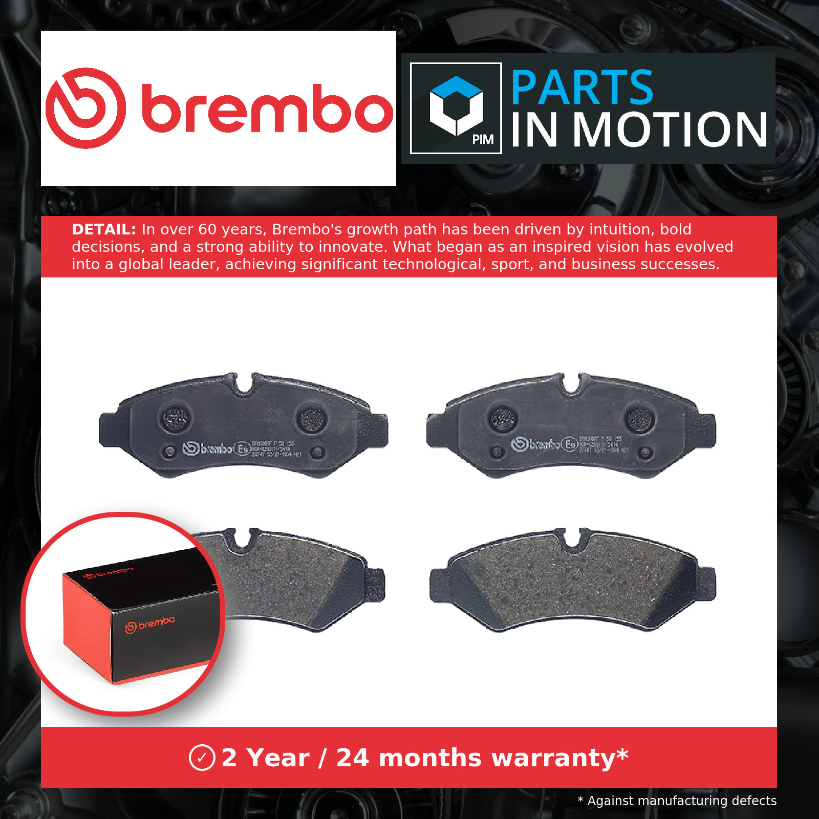 ✅Fits BREMBO P 50 155 HAM PADS. TYLNE REAR Brembo MERCEDES-BENZ ⭐UK Seller⭐ - Image 4