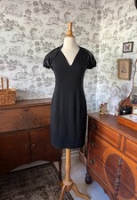 Vintage 90s Valentino Boutique Designer Black Dress: Evening Party Sexy LBD