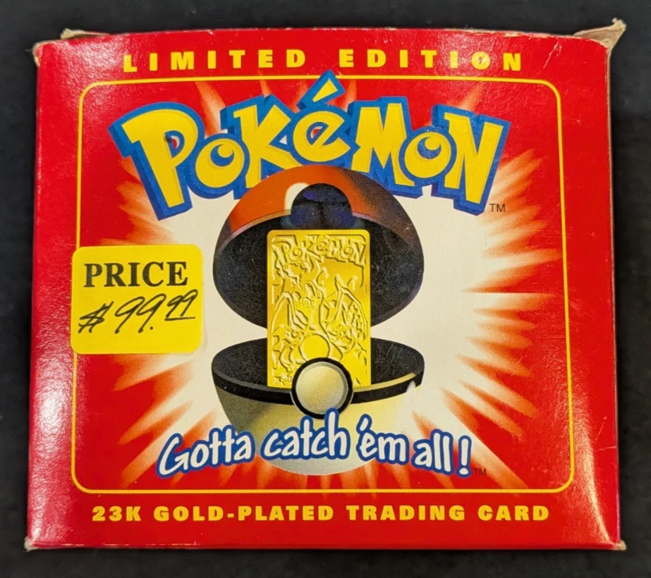 Burger King 23k Gold Pokémon Pokeball Individual Trading Cards for