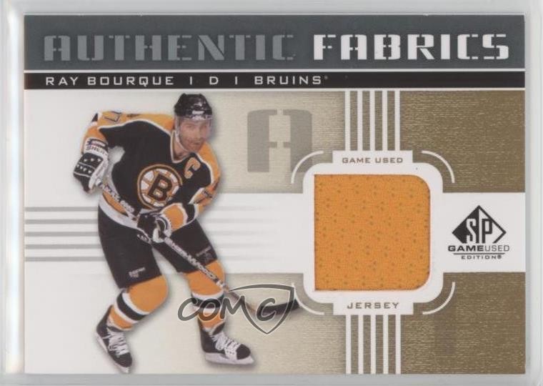 2011 SP Game Used Edition Authentic Fabrics Gold Ray Bourque (D) #AF-RB HOF 1q2
