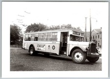 Vtg B&W Snapshot Psct Public Service Bus 2914 Palisades Park Ad Transit 1944
