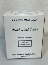 W.M. Dalton French Lead Crystal Verite Pattern Unit #3 France 2 Parfait/Sour