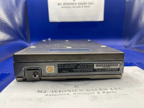 GARMIN GTX 33ES MODE S TRANSPONDER P/N 011-00779-30 FORM FAA 8130-3