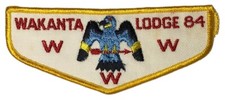 Wakanta Lodge 84 Tamarack Council NJ F1 Flap GLD Bdr (YX1917)