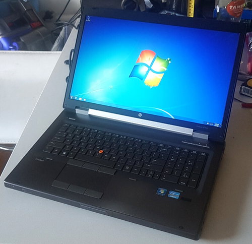 HP ELITEBOOK 8770w, CORE i7-3820QM, 250 GIG Samsung EVO SSD, 16GB Ram, WIN 7. - Picture 8 of 16