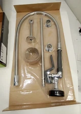 Regency 600PRW8X Wall-Mount Pre-Rinse Faucet w/ 8" Centers 1.15 GPM 44" SS Hose