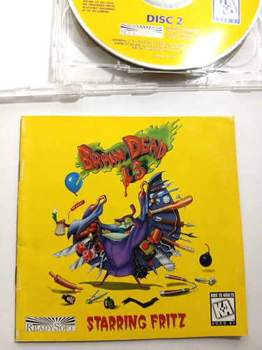 BRAIN DEAD 13 for Panasonic 3DO with Manual, Disc 1+2 (Version 1.1) - Picture 3 of 8