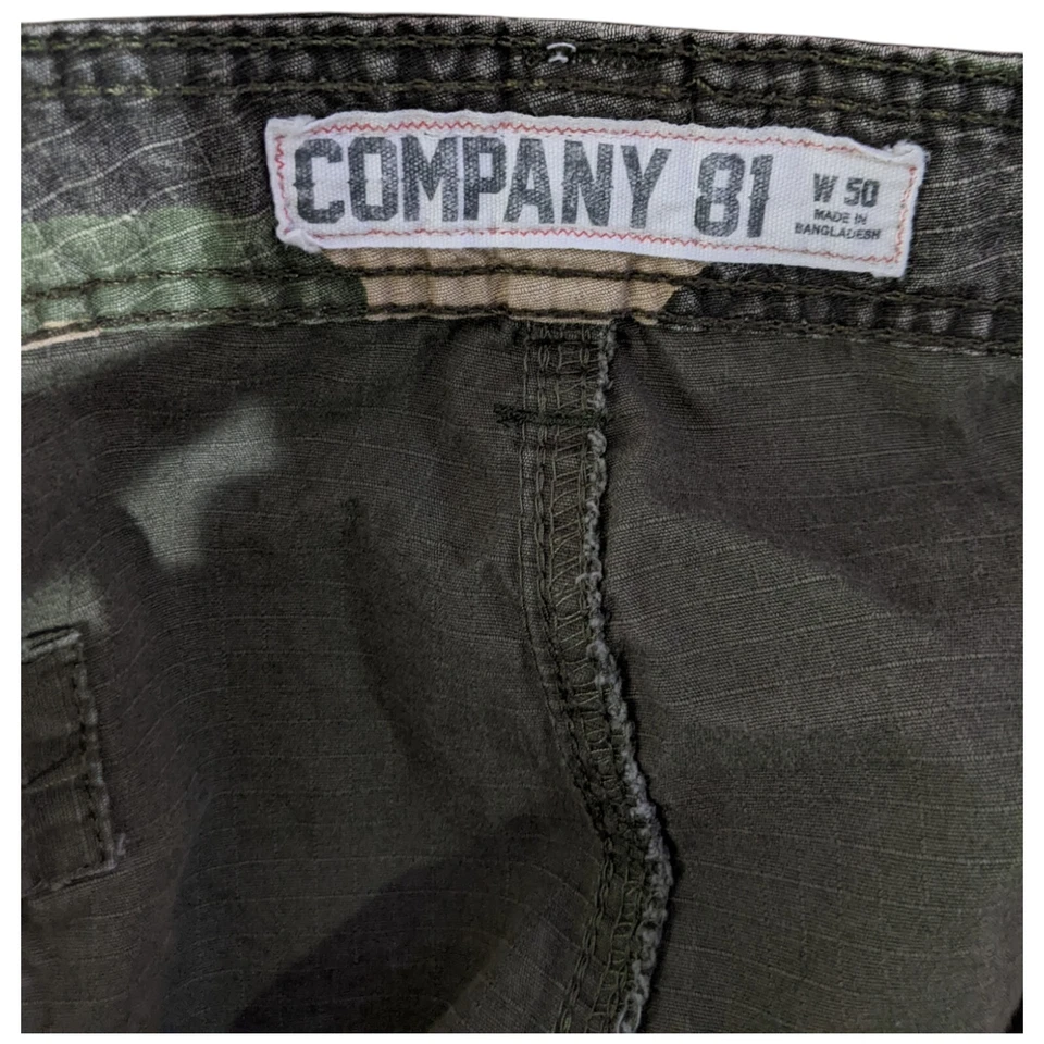 Pantalones Cortos Carga Company 81 RipStop Para Hombre 50 con Bolsillos Verde Oliva Desgarro 52x14.5 Foto 3 de 4