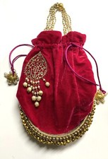 Purse Potli Indian Evening Bag Ethnic Wedding Bridal Or Everyday Hand Bag Gift