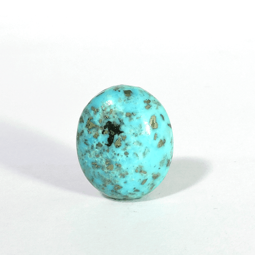 Piedra preciosa suelta cabujón ovalado turquesa azul pirita natural y 25,15 quilates - Imagen 2 de 4