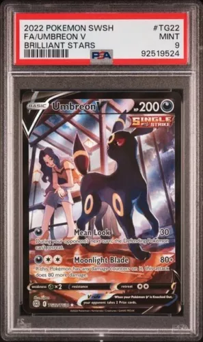 Pokemon Umbreon V TG22/TG30 Brilliant Stars Trainer Gallery Full Art MINT PSA 9