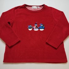 C.D. Sport Snowman Sweatshirt Womens S Fleece Red Christmas Winter V28