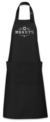 Monet's I Grillschürze Kochschürze 13 Zeichen Logo Reasons Cafe Schild Why