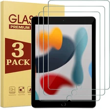 3Pack Tempered Glass Screen Protector For iPad 10.2 inch 2021 7th 8th 9th Gen HD