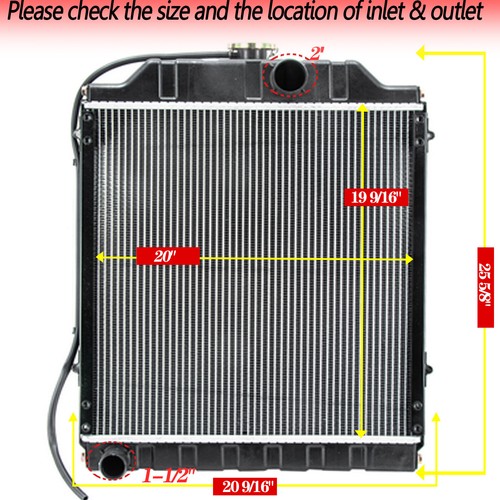 Tractor Radiator For Massey Ferguson 375 383 390 390T 393 398 399 1695721M2 - Picture 1 of 10