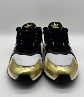 Adidas Tresc Run Boost Metallic Gold Black White Sneakers EG5661 Men\'s Size 9.5 adidas | Shoes | Adidas Tresc Run Boost Metallic Gold Black  main image 2