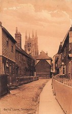 Kent UK Bells Lane Tenterden Early 1900s Theatre Cottage Vtg Postcard B13