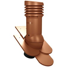 Gedämmter Entlüfterkamin DN150 für Biberschwanzziegel Doppeldeckung Dachlüfter