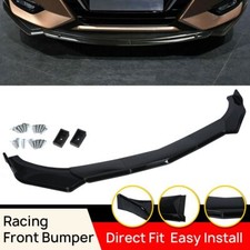 Front Bumper Lip Spoiler Black For Honda Civic Sedan Coupe 02 2003 2004 2005 Up