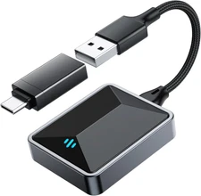 2025 2 in 1 Wireless CarPlay Android Auto Adapter Car Play Dongle Bluetooth WiFi