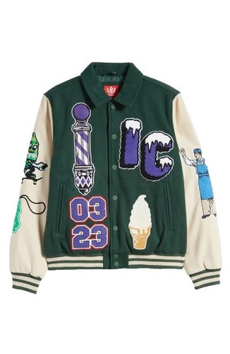 Billionaire Boys Club BBC Ice Cream “Flamingo” Varsity Jacket Sz