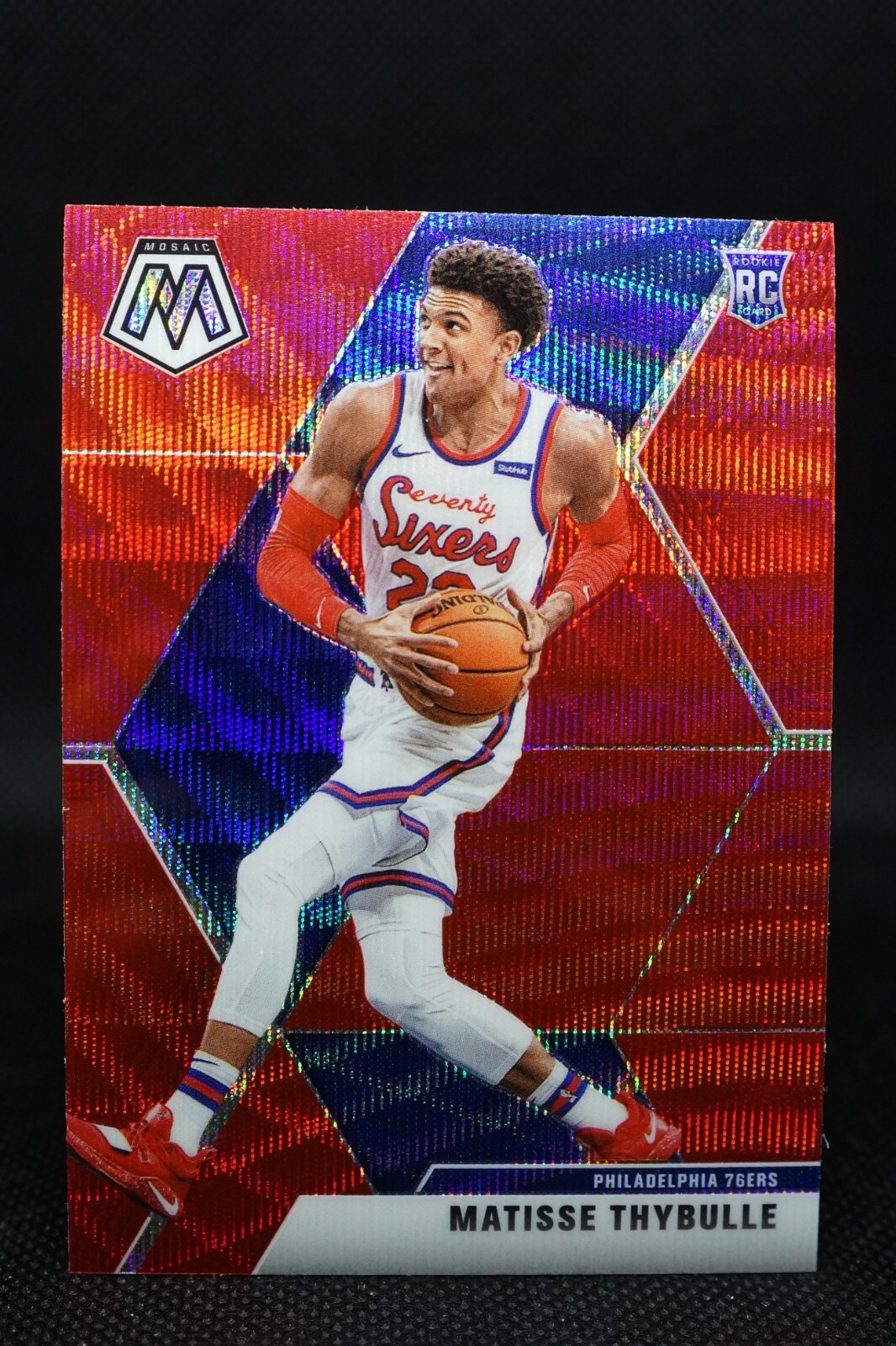2019-20 NBA Panini Mosaic Red Ruby Wave #245 Matisse Thybulle ROOKIE RC - 76ers