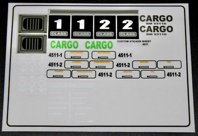 Custom Aufkleber für 4511/10157/10158 Replacement Sticker Sheet 