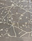 Vintage Allume Handprints Fabric 1973 Mid Century Modern Wall Art Floral Flower — photo 1