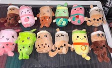 5  Boba Tea/Milk Drink Plush Keychain - 1ct - New Will Ship 