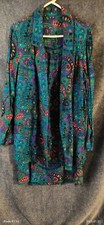 True VTG ILGWU Beautiful Women 2Pc Dress Suit Vivid Colors Sz 12 Made In The USA
