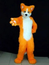 Fursuit Long Haired Huskies Dogs Foxes Animal Role-playing Party Costumes 42 