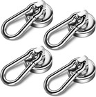 Grtard 50LBS Strong Magnetic Hooks Heavy Duty, Magnets with Swivel Carabiner Hoo