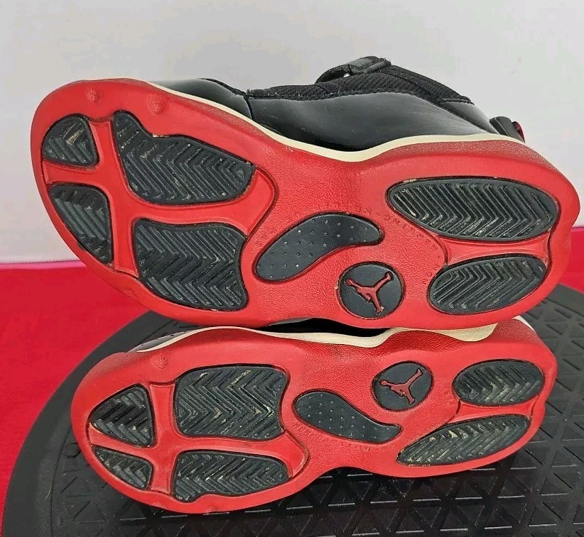 Nike Air Jordan 6 Rings TD Bred Two3 Shoes Black Red 323420-062 Toddler 9C thumbnail 13