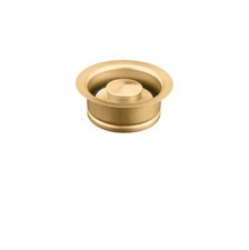 Brushed Brass Garbage Disposal Flange and Stopper for Standard Units