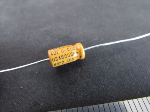 4uF 50V Sprague TVA1302.7 4uF 50DC 4uF 50VDC U.S.A. SPEDIZIONE GRATUITA VELOCE, quantità 1pz - Foto 3 di 6