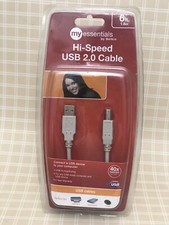 Belkin My Essentials Hi Speed USB 2.0 Printer Cable 6 Foot New In Sealed Package
