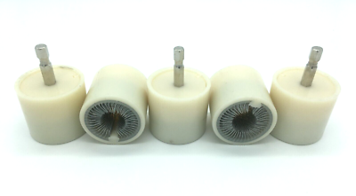 #ad 5 PACK Top Post Automotive Battery Terminal Power Brush Cleaning Drill Bits $26.99