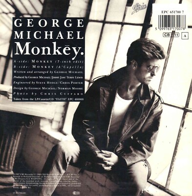 7'' George Michael   Monkey / Dutch 1988