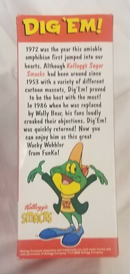 Wacky Wobbler Dig 'Em ディグエム　FUNKO ケロッグ Amazon.com: Funko Pop Ad Icons - Dig Em' Frog Collectible