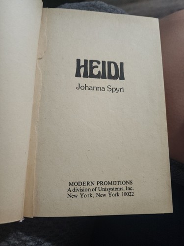 HEIDI Johanna Spyri Legendary Classic Children’s Books Series Hardcover Book - Picture 3 of 8