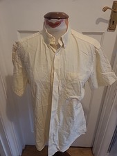 Mens Taylor Wright Size 15" Regular Pale Yellow Shirt