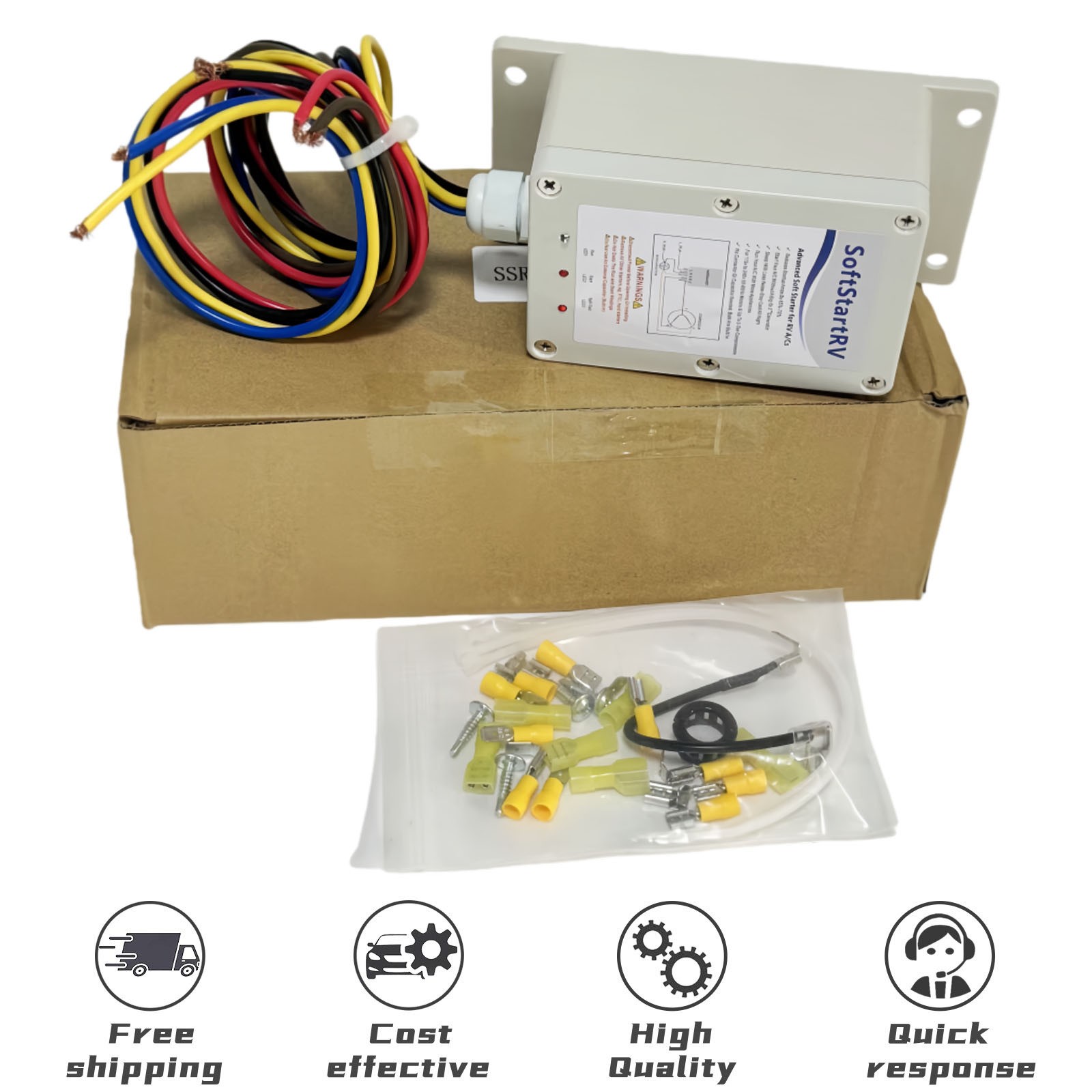 New Soft Start Kit For Single Zone Air Conditioner Setup RV A/C Starter SSRV3T
