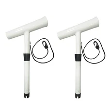 Marine City Plug-In Outrigger Rod Holders Set of 2 - Aluminum for Boats Yachts